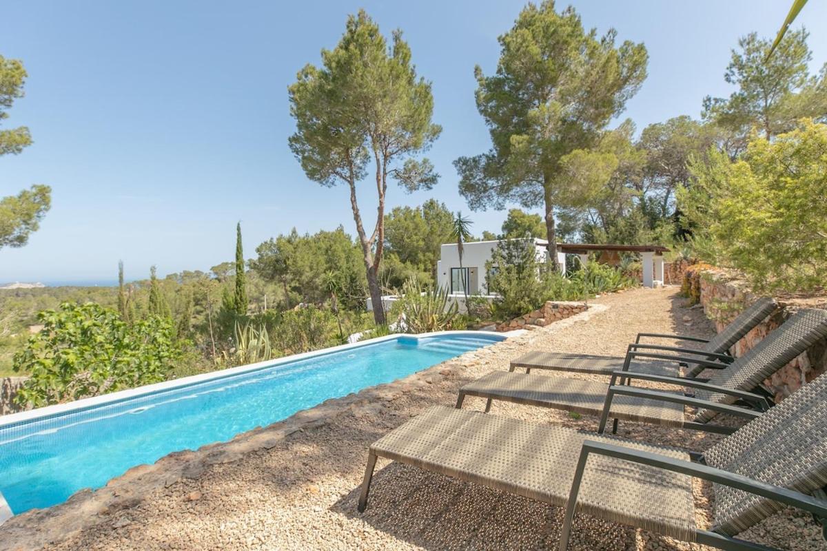 Sunset Villa With Pool And Seaview Cala Tarida  Exterior foto